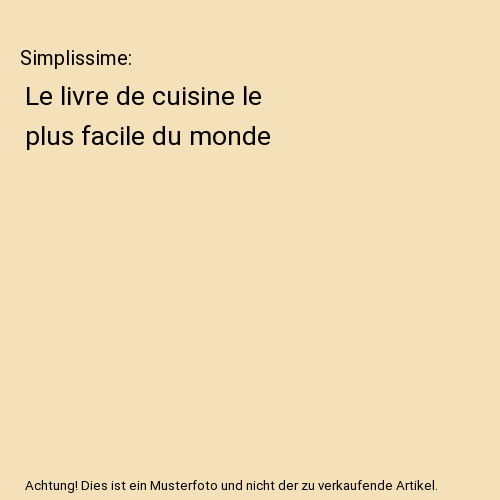Simplissime livre de - simplissime:,