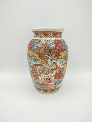 Ancien vase satsuma faïence - vase,