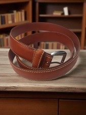 Ceinture cuir vintage Hugo Boss authentique, accessoire ancien rétro homme