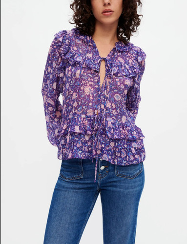 Maje women purple floral - women's,