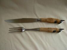 ELOI P FOR HERMES FRENCH  CARVING SET,DEER LEG,20 th.