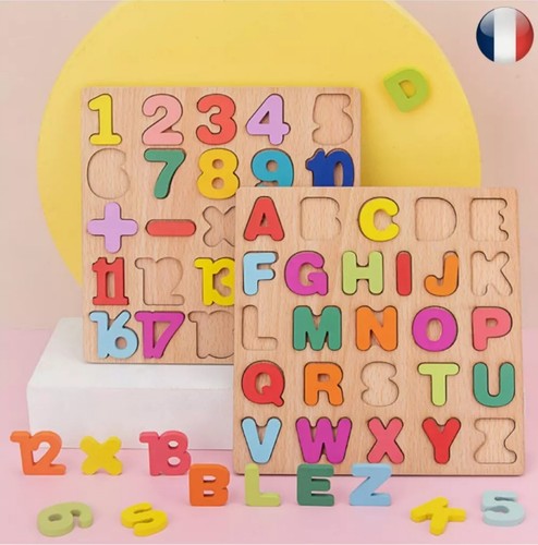 Puzzle bois montessori pour - puzzle,