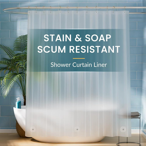 Rideau douche transparent peva - transparent,
