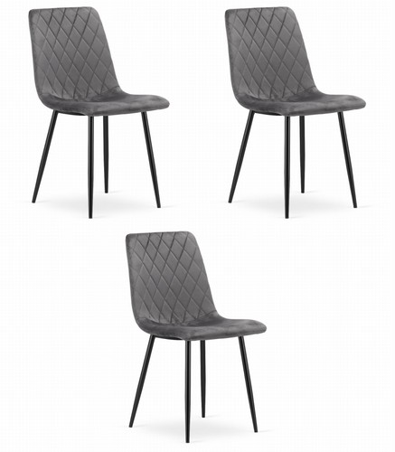 Fauteuil turin velours gris - fauteuil,