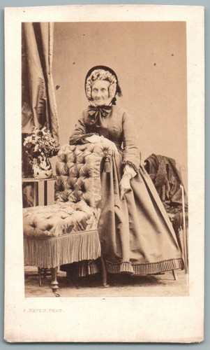 Cdv 1865 elégante - elégante, femme