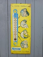 Glacoide Newton Thermomètre Publicitaire Plaque Émaillée Ancienne Pin-up 