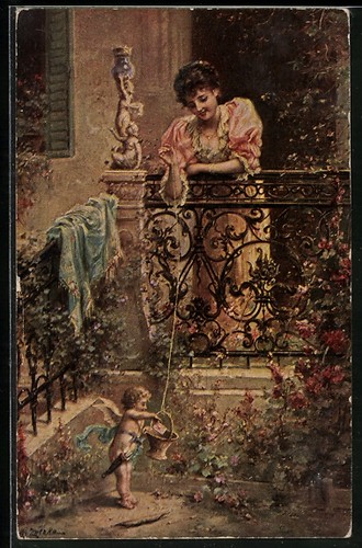 Carte postale artiste hans - postale, d'artiste