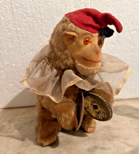 Jouet singe ancien articulé