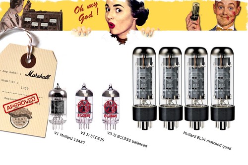 Guitar amp tubes set - guitar,