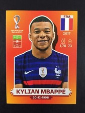 Kylian Mbappe Sticker Panini World Cup Qatar 2022 / Orange #FRA 18