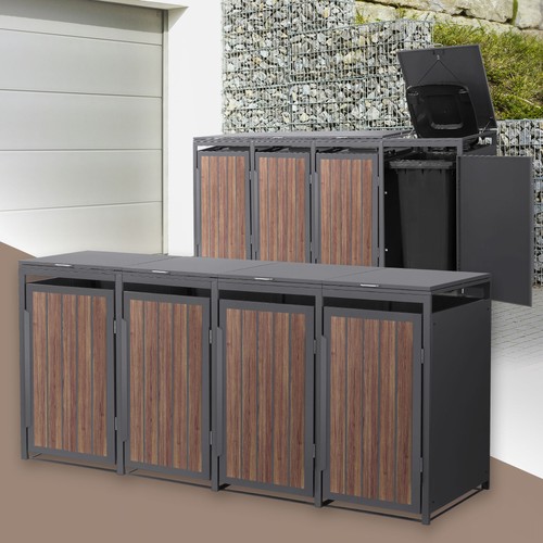 Abri pour 4 poubelles - abri,