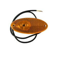 Feu de gabarit orange 2 LED marqueur latéral ovale