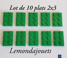 Lego 3021 - Lot de 10x Plat 2 x 3 Vert Green Plats Plate Plaque 2x3 - 3x2 302128