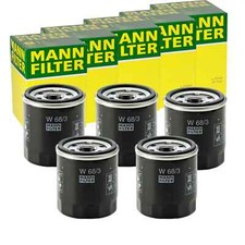 5X MANN-FILTER W 68/3 FILTRE