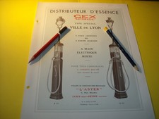 RARE FEUILLET D EPOQUE POMPE A