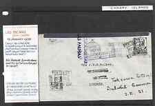 Carte Las Palmiers à Londres Timbre Canaries 50 Cto Plus 1,25 Censure Militaire