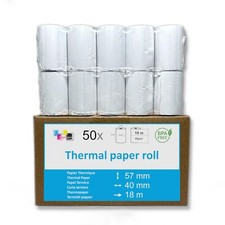 50 bobines de papier thermique
