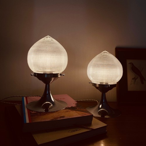 Paire lampes vintages globe - paire,