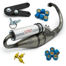 Échappement complet LeoVince HAND MADE TT aluminium pour MBK Booster