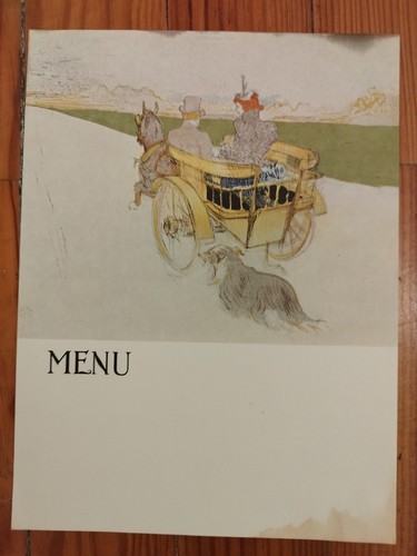 Menu lithographie henri - lithographie, de