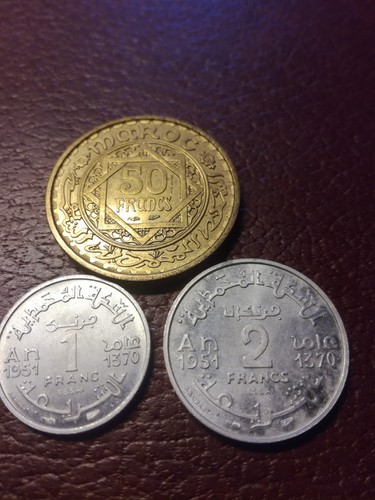 Maroc trois monnaies essai - maroc,