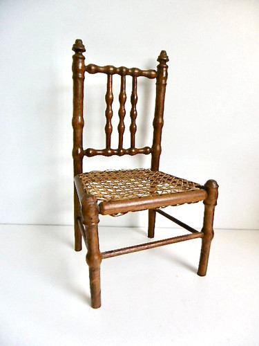 Chaise poupee ancienne en - poupee,