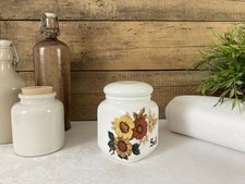 825⚜️ Ancien Pot à Sel Bocal Bocaux De Cuisine Sale Hauteur 14,5 Cm