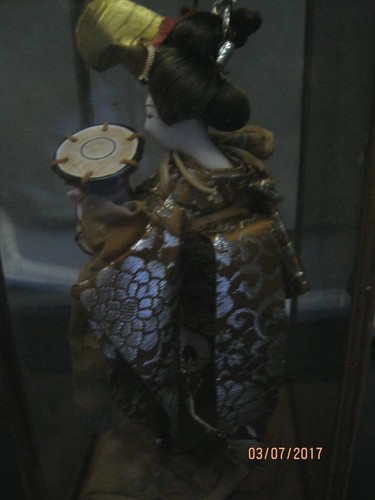 Antique japanese geisha silk - japanese,