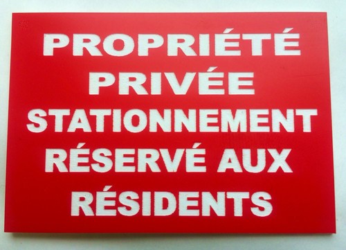 Panneau propriété privée - propriÉtÉ,