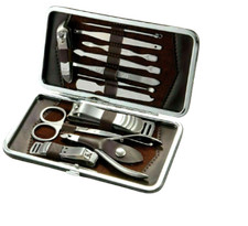 11 en 1 set de Coupe-ongles En Acier inoxydable Soin des ongles outil manicure 