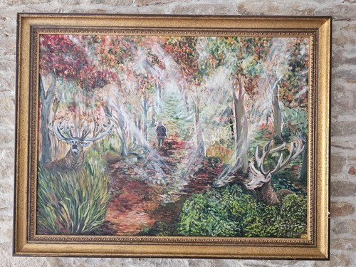 Tableau huile sur - huile,