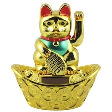 Chat chanceux signe porte