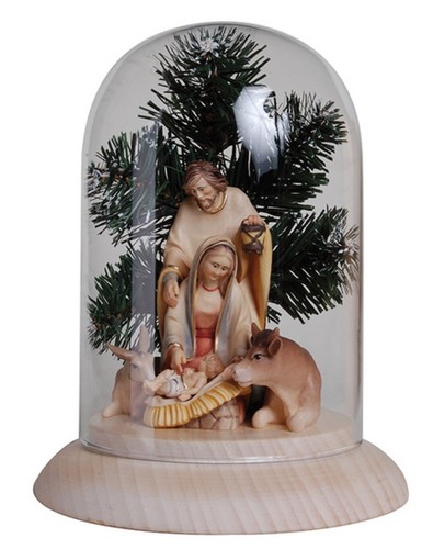 Crèche dans une cloche - dans,
