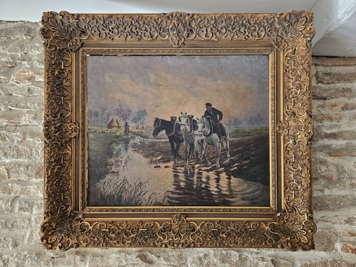 Tableau huile sur - tableau,