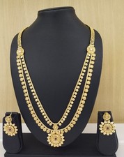 22k Rajwadi Plaqué Or Collier