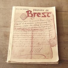 Histoire de BREST De Jim et Joël Sévellec tiré à 300 exemplaires 1955