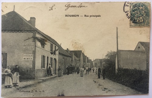 Rare cpa rousson yonne - cpa,,