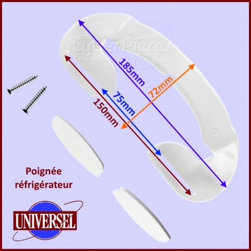 Poignée porte universelle - poignée, de
