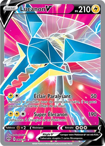Carte pokémon lucanon - pokémon, lucanon-v