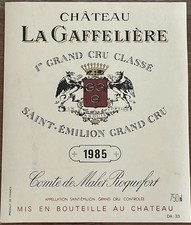 Étiquette Château La Gaffelière 1985 - 75 cl