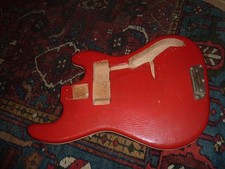 Hofner 185 Bass Body Red