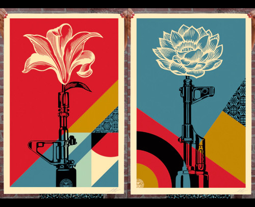 Shepard fairey ak47 - fairey,