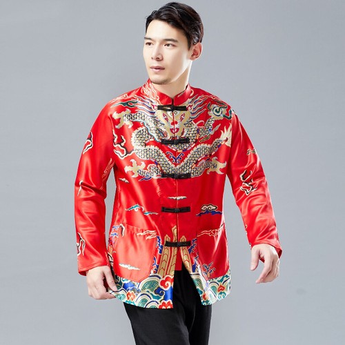 Hommes chinois faux satin - chinois,