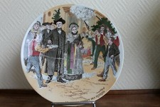 ancienne assiette décorative - scènes Alsaciennes - K&G Lunéville
