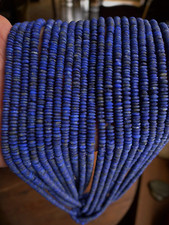 38cm Fil Perles 5mm LAPIS LAZULI Naturel Natural Stone Beads Strand Afghanistan