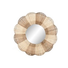 Miroir mural Home ESPRIT Marron Naturel Boho 87 X 8 X 87 CM