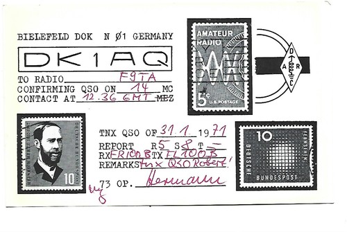 Carte qsl radio amateur - carte,