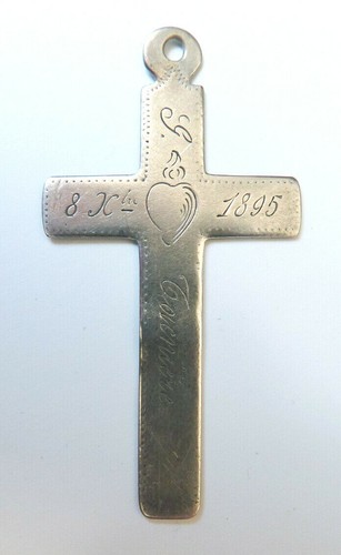 Pendentif croix argent - argent, 19e