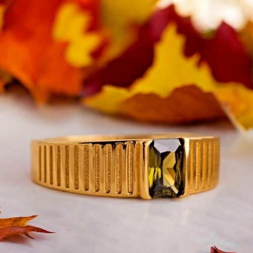 Bague péridot en - bague,