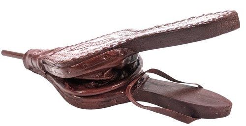 Soufflet cheminée cuir - cheminée,